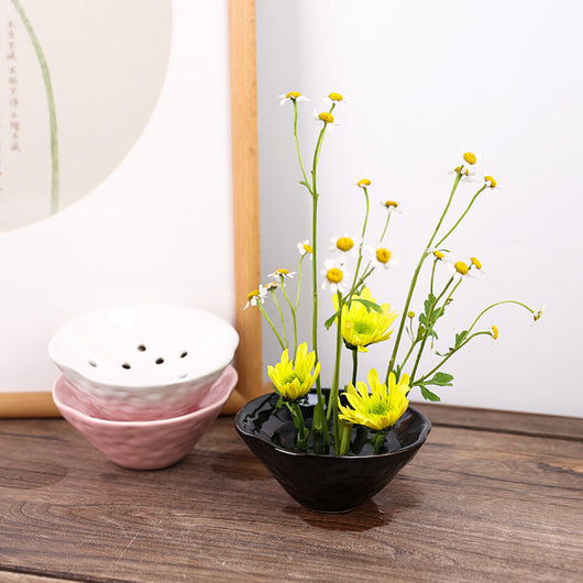 Cuenco Cerámica Zen con Flores Caladas Estilo Chino - Image 13
