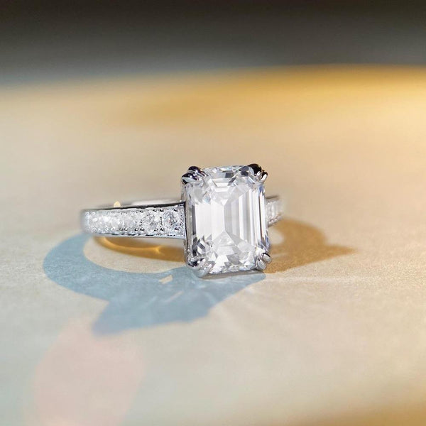 Anillo de Diamante Corte Pagoda para Novia