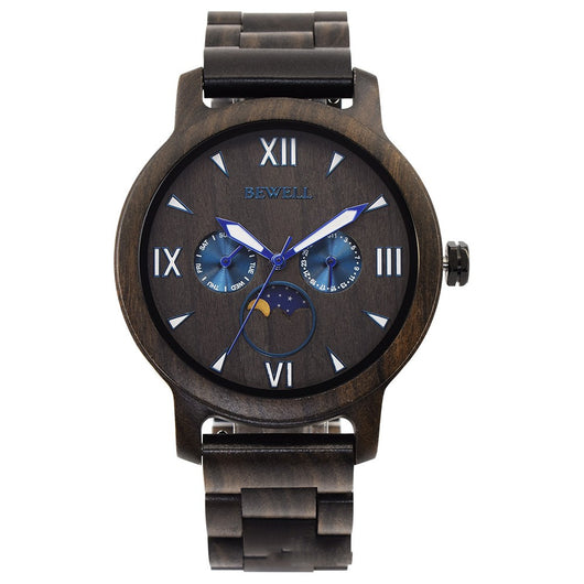 Reloj Deportivo de Cuarzo con Diseño en Madera - Image 2