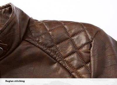 Chaqueta de Cuero PU Moderna con Bolsillos para Hombre - Image 25