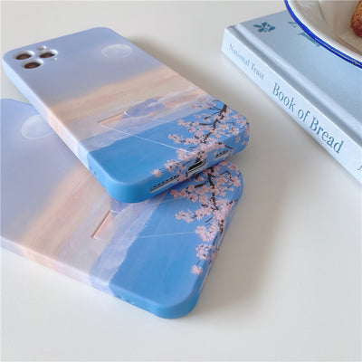 Funda para Teléfono con Soporte y Diseño de Flores de Cerezo - Image 5