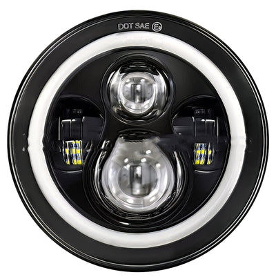 Faro LED 7 pulgadas con Ojos de Ángel Multicolor para Vehículos 4x4 y Modificaciones - Image 10