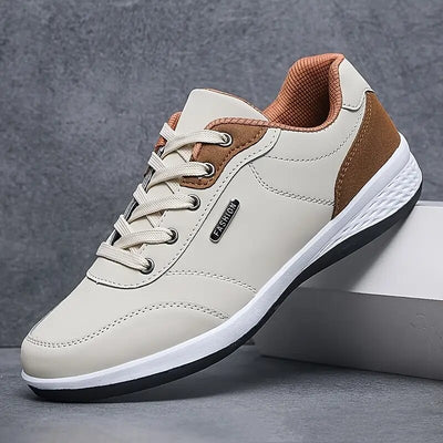 Zapatos Deportivos Casuales para Hombre - Zapatillas de Cuero Microfibra con Cordones Otoño - Image 11