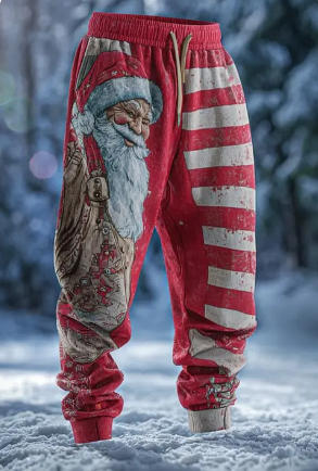 Pantalones de Chándal Casuales con Estampado y Cordón Ajustable para Hombre - Image 9
