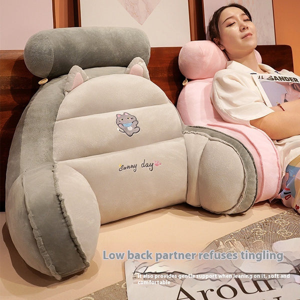 Almohada Lumbar 3D Adorable con Diseño Cartoon para Cama y Sofá
