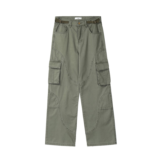 Overol Holgado Estilo Americano Desgastado para Otoño e Invierno - Image 10
