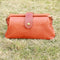 Vegetable Tanned Leather Casual Retro Ladies Leather Shoulder Bag Brownish Rojo