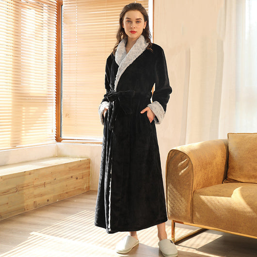 Pijama de Franela Acolchada para Parejas - Diseño Piña Moderno - Image 2