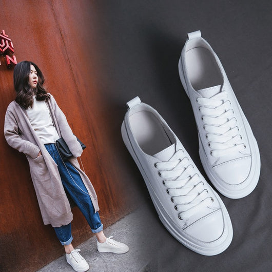 Zapatos Casuales de Cuero Genuino Interior y Exterior