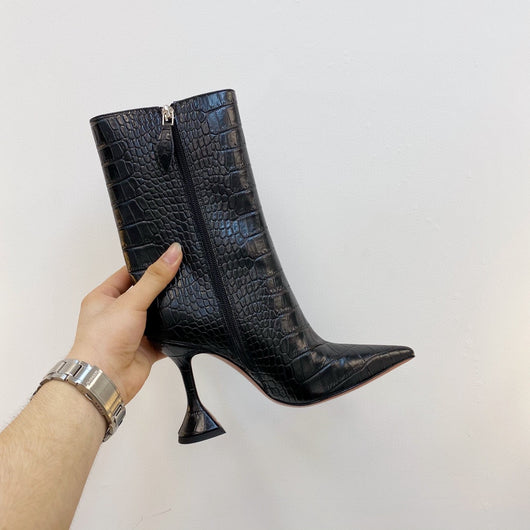 Botas de Tacón Alto con Estampado para Otoño e Invierno - Image 5