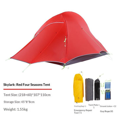 Tienda de Campaña Ligera Impermeable para Trekking y Cicloturismo - Image 13