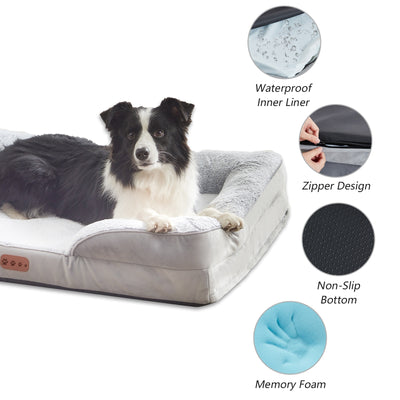 Cama Ortopédica para Mascotas con Espuma Viscoelástica Extraíble - Uso Todo el Año - Image 6