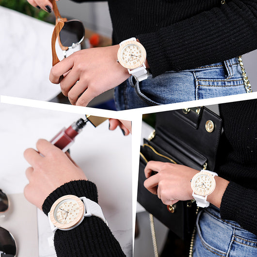 Reloj de Madera GP019 - Elegante Reloj de Pareja con Estilo Minimalista - Image 4