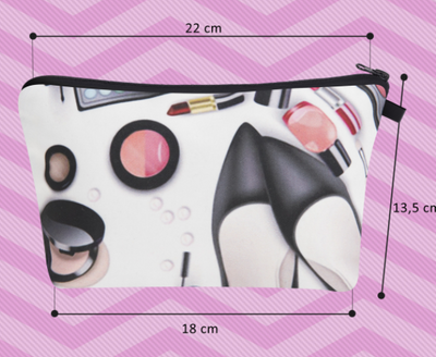 Bolsa de Cosméticos Impresión Digital - Organizador de Maquillaje Portátil - Image 8