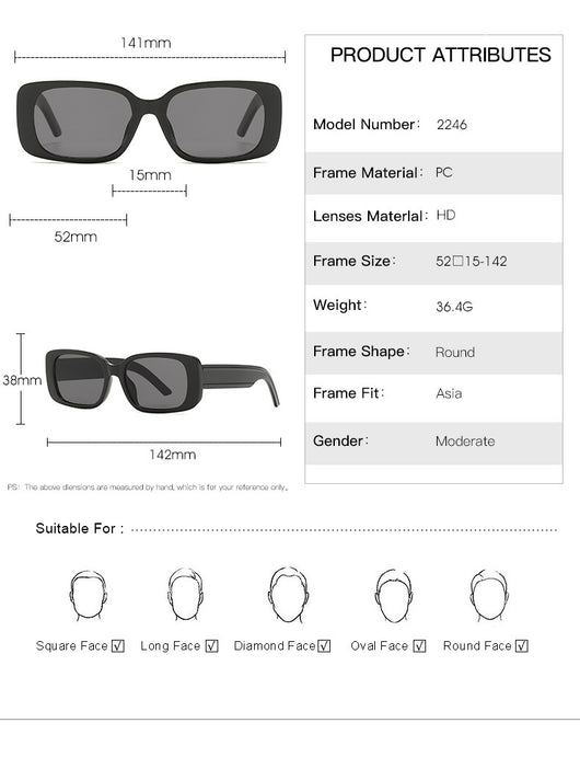 Gafas de Sol Cuadradas Modernas para Mujer - Image 14