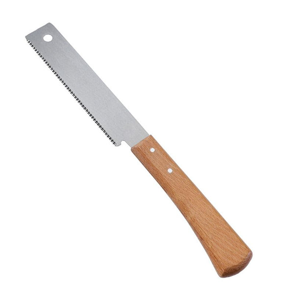 Sierra Manual Compacta de Dientes Finos con Mango Recto