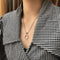 Collar Clavícula Plata 925 Cuarzo Rosa Cristal Hielo Gota Mujer