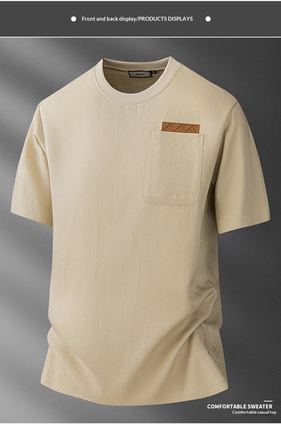 Camiseta Ligera de Lino Ice Silk para Hombre - Image 15