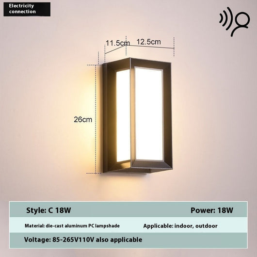 Lámpara LED de Pared Exterior Impermeable con Sensor de Movimiento - Image 7