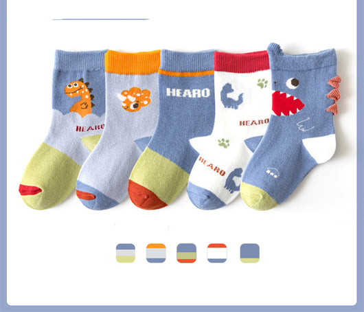 Calcetines de Algodón para Niños y Niñas - Colores Lisos Escolares - Image 27
