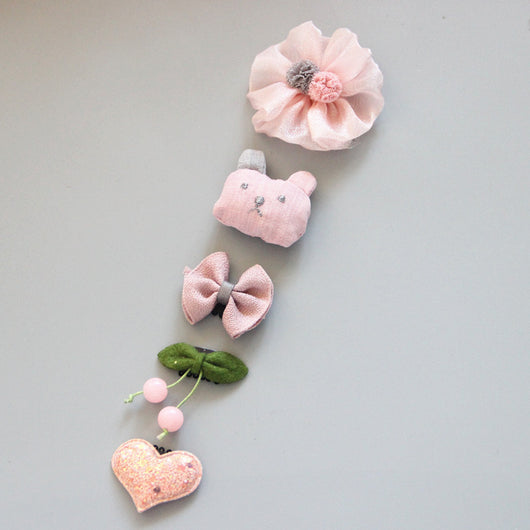 Set de 5 Diademas Princesa para Bebé con Horquillas Decorativas - Image 23