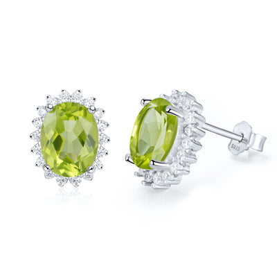 Aretes de Plata 925 con Topacio Natural y Peridoto - Joyería Fina de Lujo - Image 5
