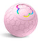 Pelota Rosa Embalaje En Caja De Color Inglés