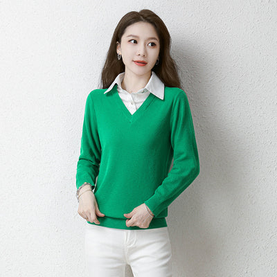 Suéter Holgado Bicolor para Mujer - Diseño Versátil y Cómodo - Image 4