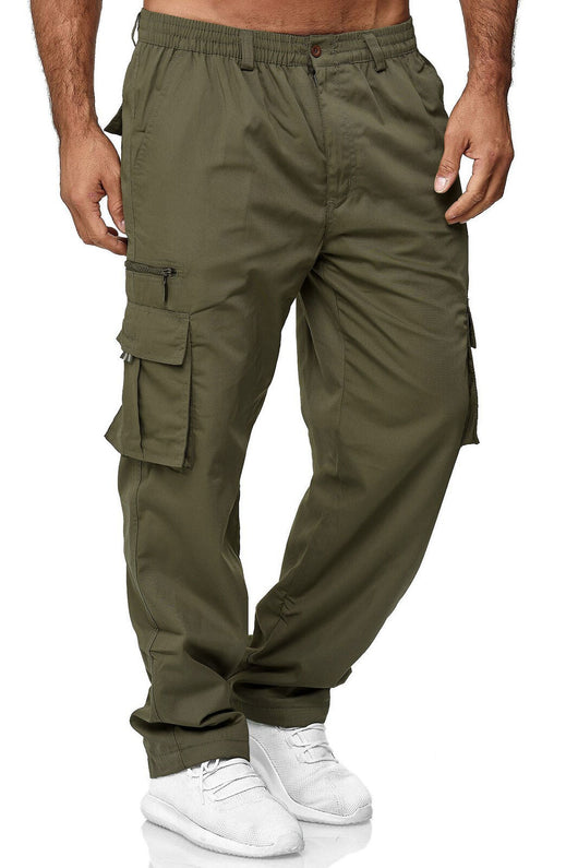 Pantalón Overol Hombre Casual con Múltiples Bolsillos y Corte Recto - Image 6
