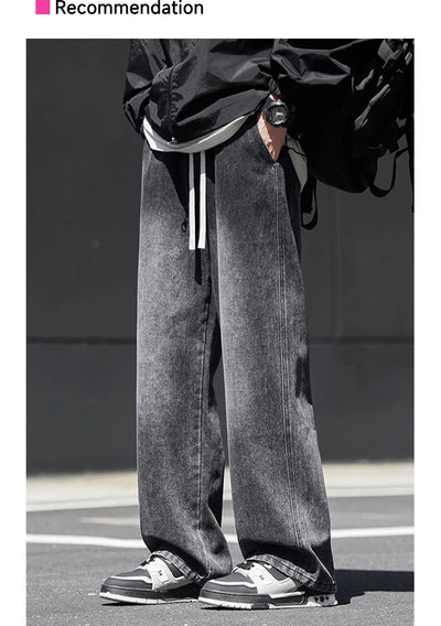Jeans Rectos Holgados Estilo Americano para Hombre - Image 20