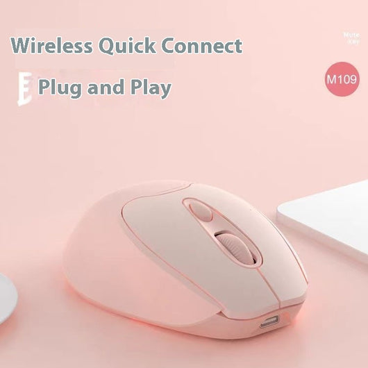 Ratón Inalámbrico Dual Bluetooth con Carga Silenciosa para Oficina y Juegos - Image 20