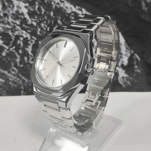 Reloj de Hombre Acero Inoxidable Cuarzo Esfera Grande con Pantalla Luminosa Nocturna - Image 9