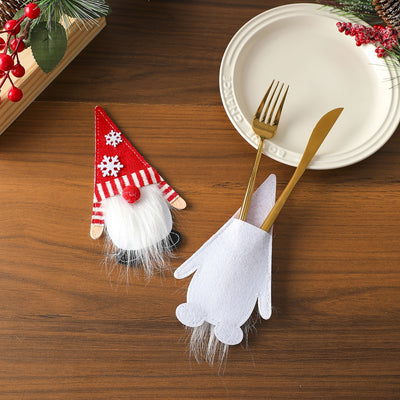 Cubiertas de Fieltro para Cubiertos Navideños - Decoración de Mesa Elegante - Image 19
