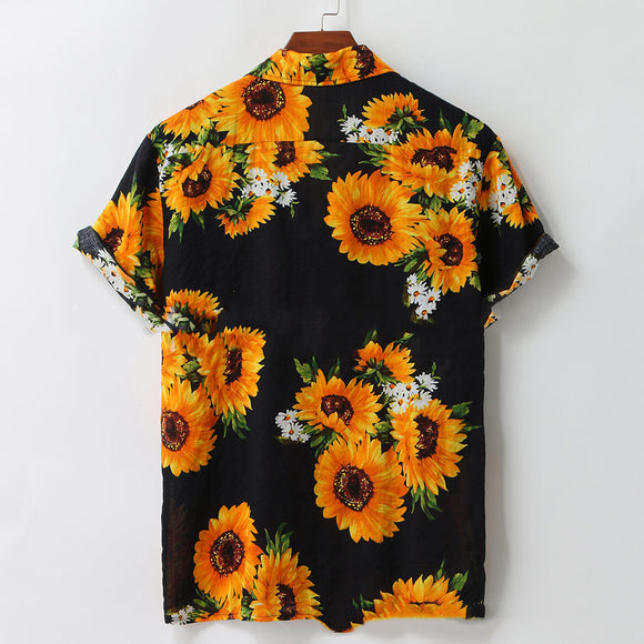 Camisa Estampada de Girasoles