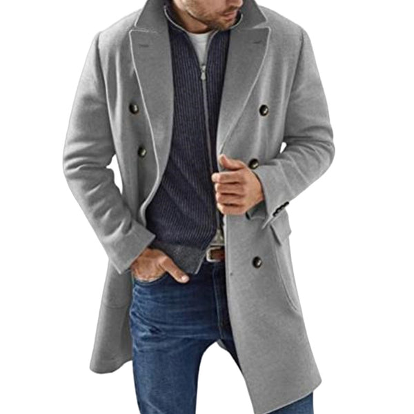 Abrigo de Lana para Hombre con Acolchado Térmico