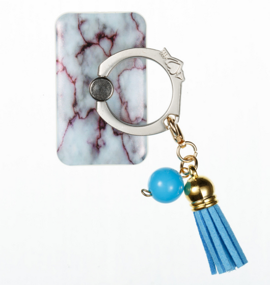 Anillo Soporte para Teléfono con Borlas Metálicas Pintadas a Mano - Image 12