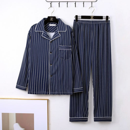 Pijama Minimalista de Manga Larga para Hombre - Image 13