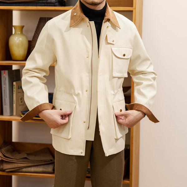 Abrigo Trench Grueso Retro Kaji