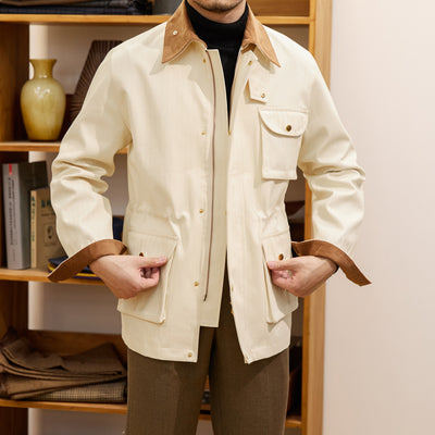 Abrigo Trench Grueso Retro Kaji