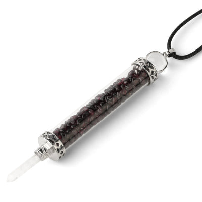 Colgante Cristal Rodolita con Alas - Botella de Deseos Artesanal - Image 17