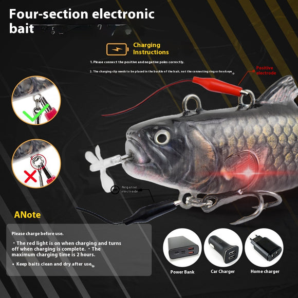 Cebo Electrónico Automático con Propulsor de 4 Secciones