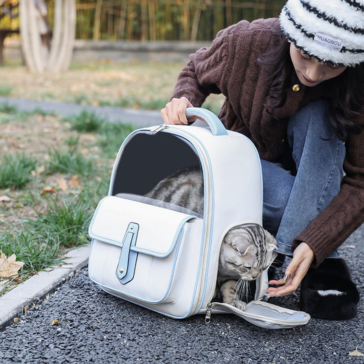 Mochila Transportadora para Gatos - Diseño Elegante y Portátil - Image 4