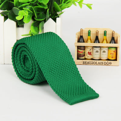 Corbata Tejida Unicolor para Hombre - Image 35