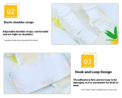 Pañales Desechables para Mascotas con Estampado de Aves Coloridas - Image 13