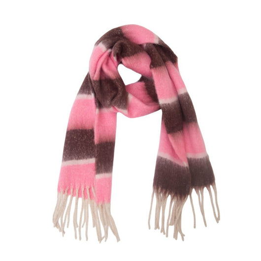 Bufanda Gruesa de Rayas con Flecos para Hombre y Mujer - Image 10