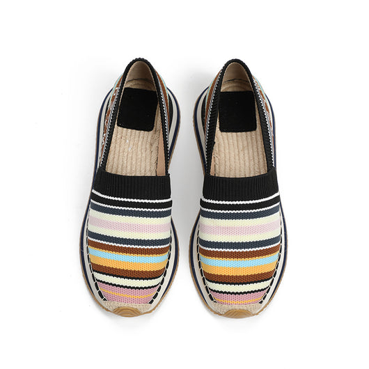Zapatos Casuales Coreanos de Algodón y Lino para Mujer - Image 7