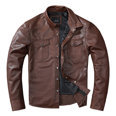 Camisa de Cuero Genuino Oveja para Hombre - Image 5