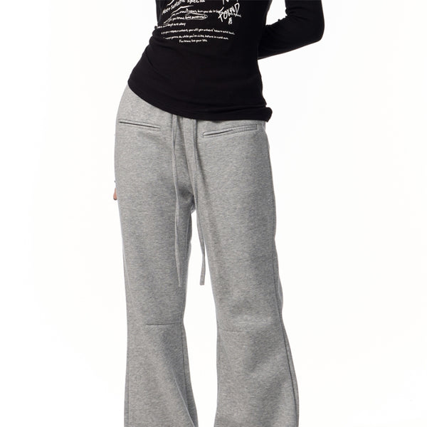 Pantalones de Buzo Acampanados Retro Casual