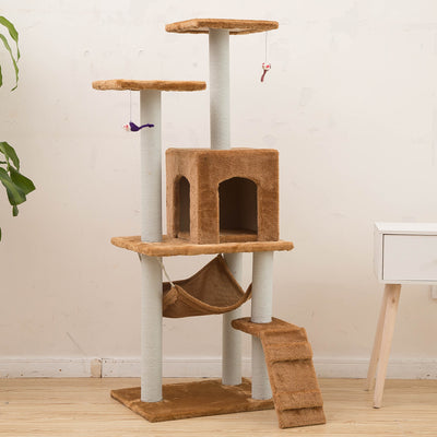 Árbol Rascador Multicapa para Gatos con Plataformas de Juego - Image 4