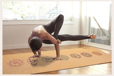 Tapete de Yoga de Corcho con los 7 Chakras - Image 5